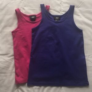 Girls Pink & Purple Tank Set